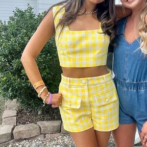 FORE Plaid short set